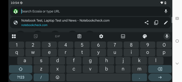 Liggande tangentbord