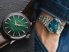 Seiko Presage Cocktail Time HCB002J (till vänster) och HCB001J (till höger) på bilden.