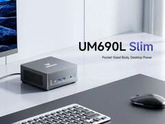 Minisforum UM690L Slim kan strömförsörjas via sin USB4-port. (Bildkälla: Minisforum)