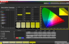 CalMAN-mättnad (profil: P3)