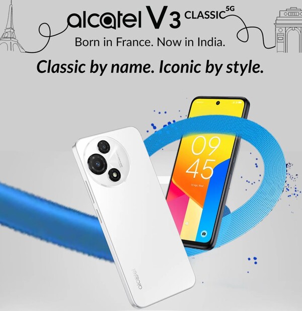 Alcatel V3 Classic 5G kommer att ha en NXTVISION-skärm. (Bildkälla: Flipkart)