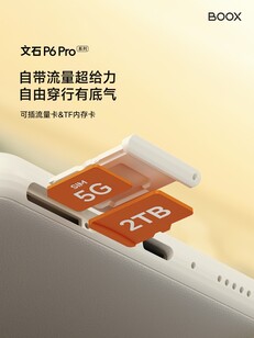 Boox P6 Pro kommer att ha en hybrid SIM-kortplats som rymmer ett fysiskt SIM-kort och ett MicroSD-kort. (Bildkälla: Boox)