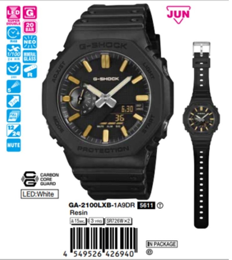 Klockan Casio G-Shock GA-2100LXB-1A9