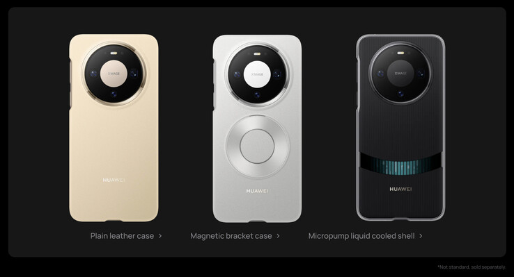 Huawei säljer några officiella fodral till Mate 80 Pro, inklusive ett som ger vätskekylning. (Bildkälla: Huawei)