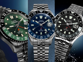 Timex Deepwater Meridian 200 Automatic GMT i svart (TW2Y63900), blått (TW2Y64000) och grönt (TW2Y64100).