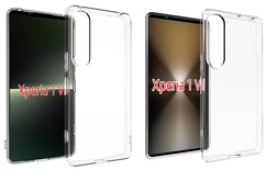 Xperia 1 VI (6) fodral vs Xperia 1 VII (7) fodral. (Bildkälla: /leaks &amp; @mobaziro)