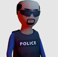 Polisens karaktärsmodell från Schedule I, ett indiespel med öppen värld som kretsar kring kriminalitet, territoriell kontroll och uppbyggnad av drogimperier (Bildkälla: TVGS)