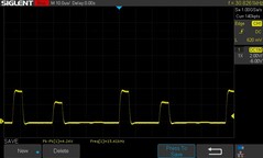 25% ljusstyrka: 15,42 kHz PWM