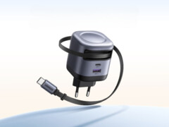 Den nya Ugreen Nexode 45W USB-C-laddaren (bilden) har en utdragbar kabel. (Bildkälla: Ugreen)