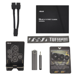 Asus TUF Gaming GeForce RTX 4070 Ti Super: Inbox tillbehör. (Bildkälla: Asus)