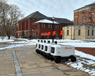 Avride delivery robot on campus (Image source: Avride)