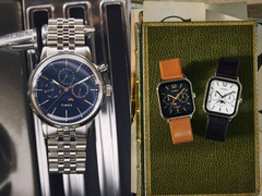 Timex Marlin Moon Phase 40mm (vänster) och MTP-M305L (höger), på bilden. (Bildkälla: Timex/Casio)