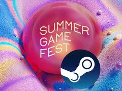 Summer Game Fest-bannern visas med Steam-logotyp