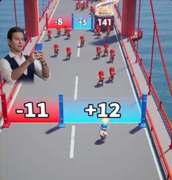 En stillbild från annonsen i fråga. (Bildkälla: TikTok)