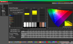 ColorChecker före kalibrering (P3)