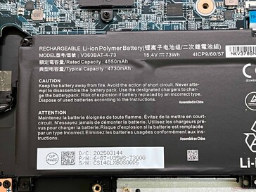 Information om batteriet