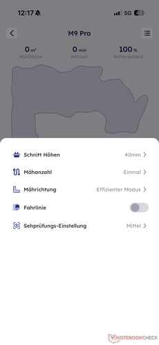 Inställningar för gräsklippning