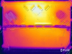 Stresstest av yttemperaturer (baksida utan stativ)