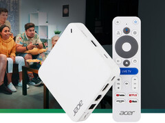 Acer har korrigerat specifikationerna för 4K UHD Google TV Box. På bilden: en reklambild av enheten. (Bildkälla: Acer)