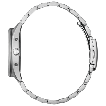 Citizen CB0300-53 i sidovy som visar boettens och armbandets tjocklek.