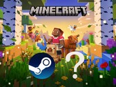 Minecraft-bannern visas med Steam-logotypen