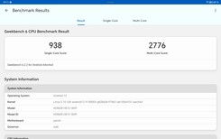 Geekbench-värdena i standardläget är knappt lägre än i högprestandaläget