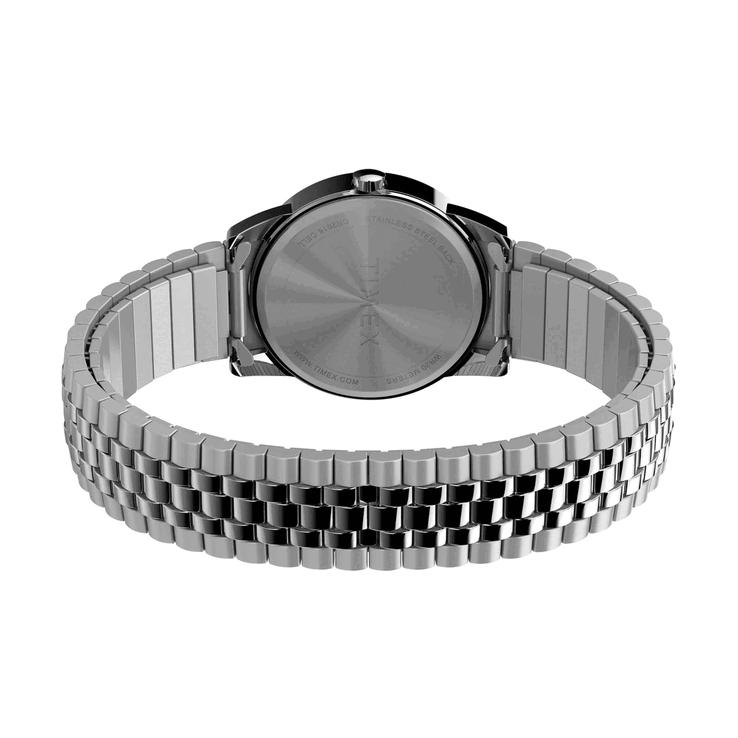 Klockan Timex Easy Reader TW2V40000UJ har en länk i rostfritt stål