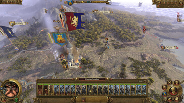 En bild som visar världskartan i Total War: Warhammer.