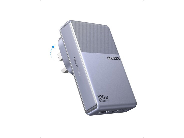 Ugreen Nexode Air Slim 100W har fällbara brittiska stickproppar