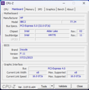 CPU-Z-moderkort