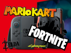 Nintendo Switch 2 kommer att ha flera lanseringstitlar, de flesta av dem från tredje part. (Bildkälla: Nintendo, CD Projekt Red, Epic Games w/ edits)