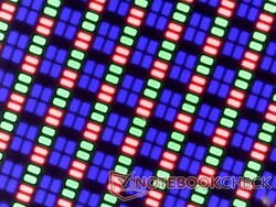 Sharp OLED RGB subpixeluppsättning