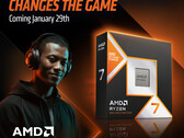 En reklamaffisch för AMD Ryzen 7 9850X3D (bildkälla: AMD)