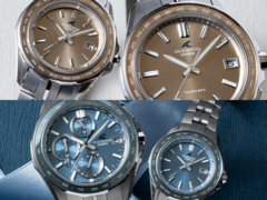 Överst har vi Casio Oceanus OCW-S400A-5AJF och OCW-S40-5AJF, medan vi längst ner har Oceanus OCW-S7000E-2AJF och OCW-S40-2AJF. (Bildkälla: Casio)