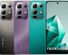 Infinix Note 50x 5G finns i färgerna havsgrön, förtrollad lila och titangrå (Bildkälla: Infinix)