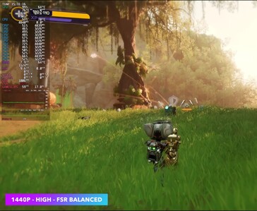 Ratchet & Clank: Rift Apart körs i 1440p med FSR Balanced på Steam Machine