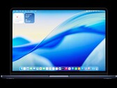 Apple visar upp en MacBook utan skåra i den senaste betaversionen av macOS 26 Tahoe. (Bildkälla: Apple)