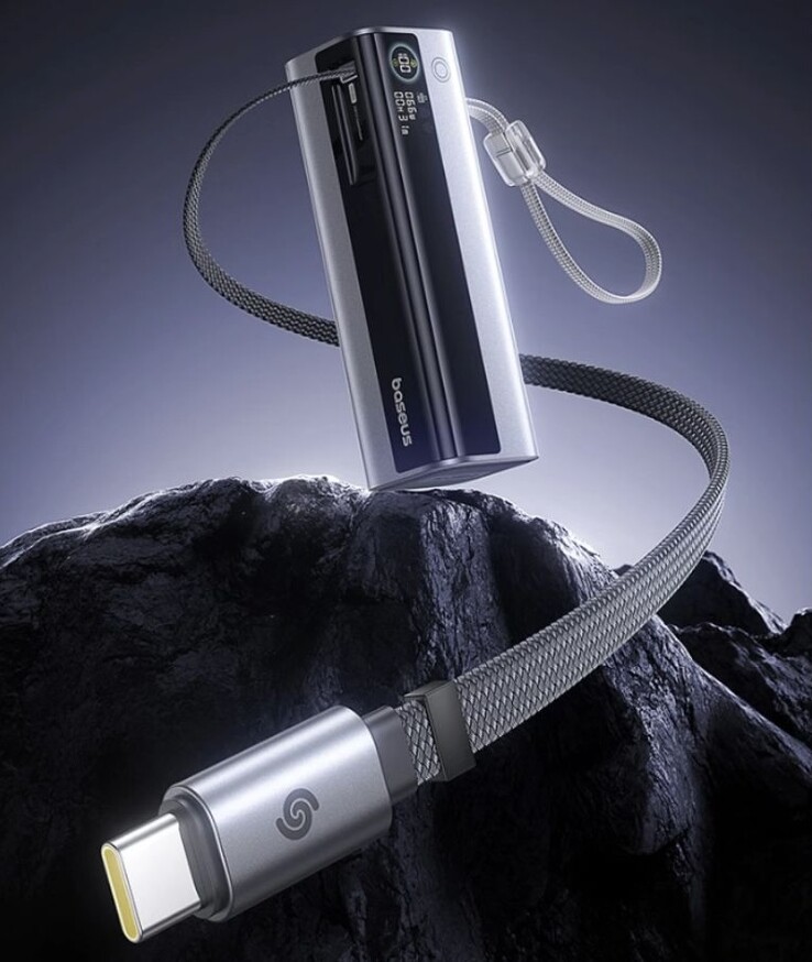 The Baseus EnerGeek GR11 Power Bank med utdragbar kabel 25000mAh 200W