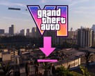 Banner för GTA 6-filstorlek med nedladdningsikon som visas