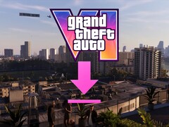 Banner för GTA 6-filstorlek med nedladdningsikon som visas