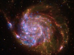 En bild som visar en spiralgalax.