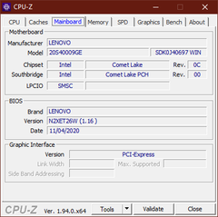 CPU-Z Moderkort