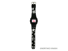 Den nya Casio G-Shock-klockan (bilden) har en lekfull svartvit design inspirerad av Noritakes ikoniska &quot;Reach Out&quot;-konstverk. (Bildkälla: @kinashiten på X/Twitter)