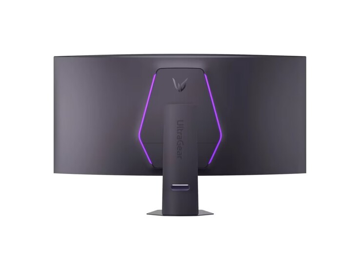 UltraGear 52G930B-B har en elegant RGB-ring på baksidan.