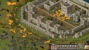 På bilden: En skärmdump från Stronghold: Definitive Edition.
