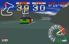 Ridge Racer har portats till GBA. (Bildkälla: Gustavo Valiente på YouTube)