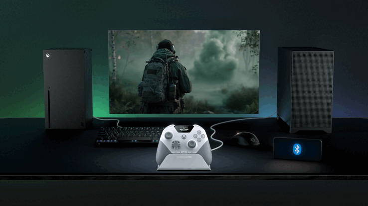 Aeon Pro ansluten till PC och Xbox.
