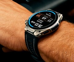 Amazfit Balance Ultra är tillverkad av titan och safirglas.