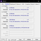 CPU-Z Cache