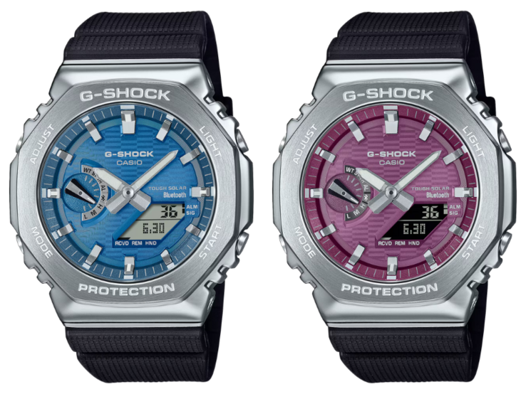 Klockorna Casio G-Shock GBM-2100A-2B (vänster) och GBM-2100A-4B (höger). (Bildkälla: Casio)